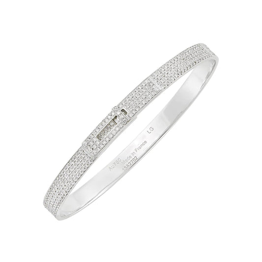 [OAK JURI]HM KELLY BRACELET IN SILVER AND FULL PAVE DIAMOND