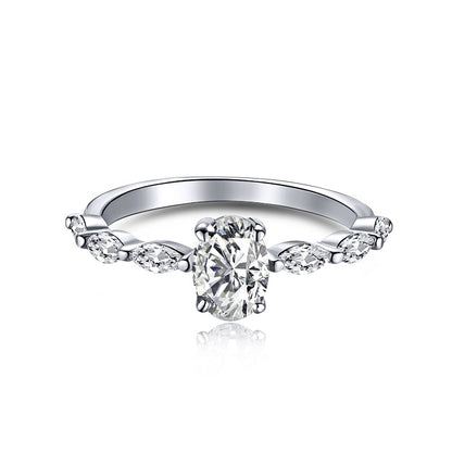 [OAK JURI]0.75 Carat Luxurious Vibrant Elongated Cushion Cut Daily Ring