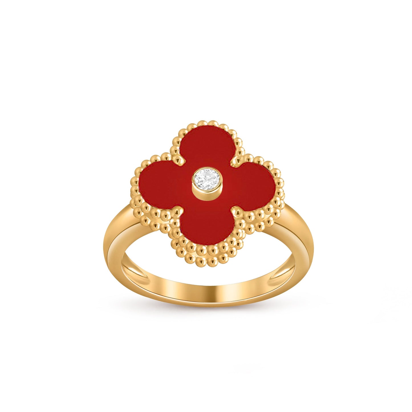 [OAK JURI]CLOVER DIAMOND RING GOLD COLLECTION