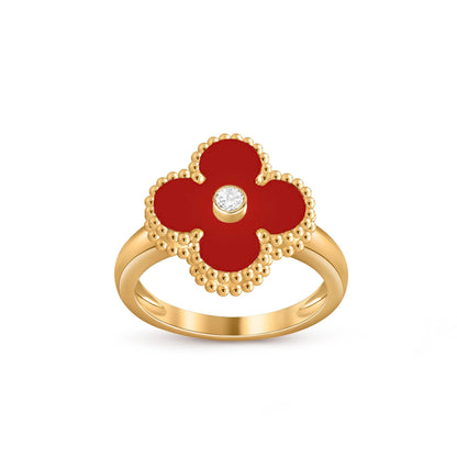 [OAK JURI]CLOVER DIAMOND RING GOLD COLLECTION
