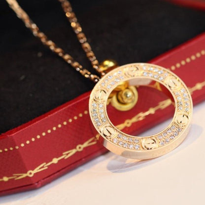 [OAK JURI]LOVE NECKLACE ADJUSTABLE ROSE GOLD