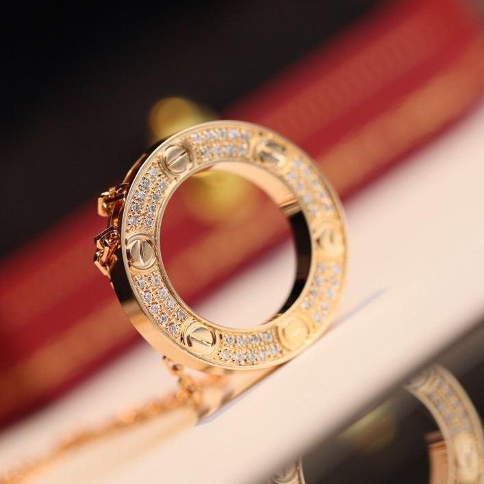 [OAK JURI]LOVE NECKLACE ADJUSTABLE ROSE GOLD