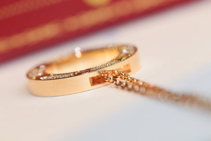 [OAK JURI]LOVE NECKLACE ADJUSTABLE ROSE GOLD