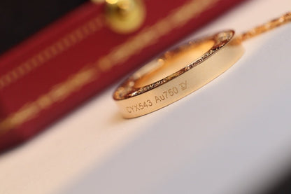 [OAK JURI]LOVE NECKLACE ADJUSTABLE ROSE GOLD