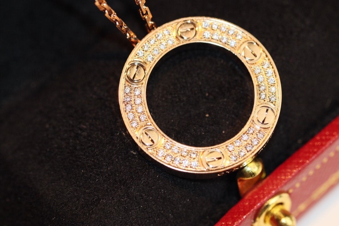 [OAK JURI]LOVE NECKLACE ADJUSTABLE ROSE GOLD