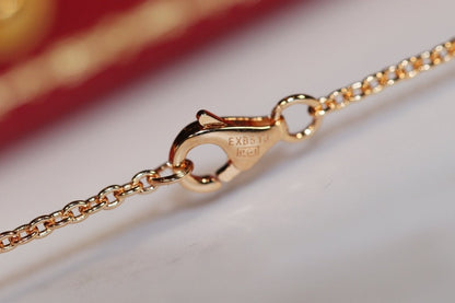 [OAK JURI]LOVE NECKLACE PINK GOLD AND SILVER