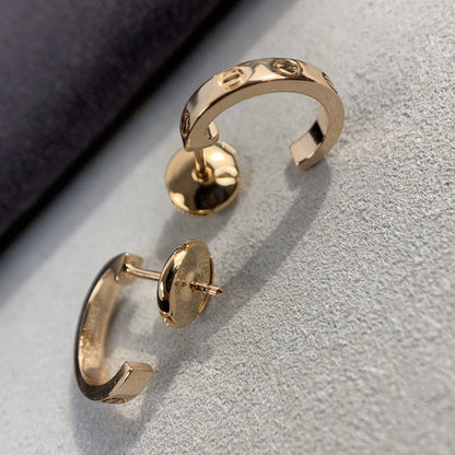 [OAK JURI]LOVE EARRINGS 2.65MM PINK GOLD