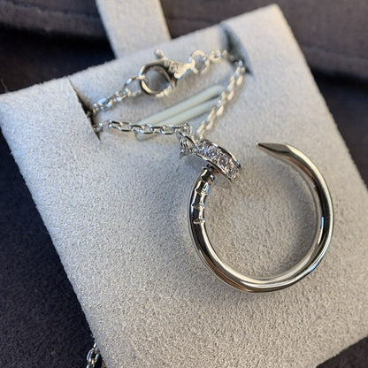 [OAK JURI]JUSTE NECKLACE SILVER DIAMONDS