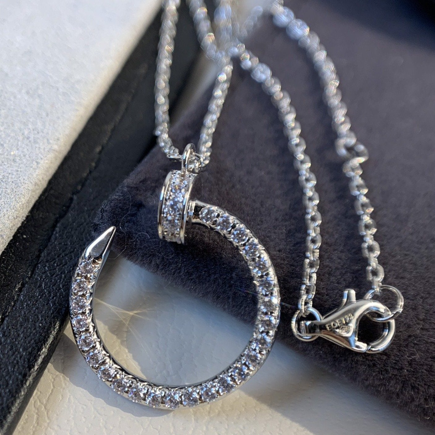 [OAK JURI]JUSTE NECKLACE SILVER DIAMONDS
