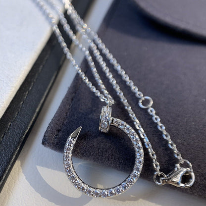 [OAK JURI]JUSTE NECKLACE SILVER DIAMONDS