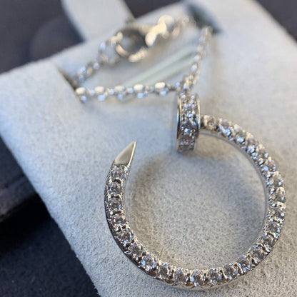 [OAK JURI]JUSTE NECKLACE SILVER DIAMONDS