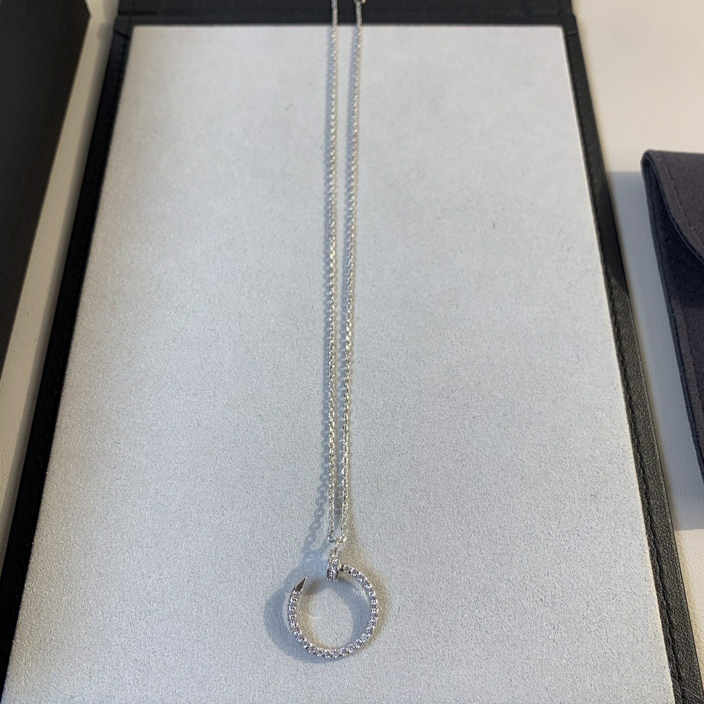 [OAK JURI]JUSTE NECKLACE SILVER DIAMONDS