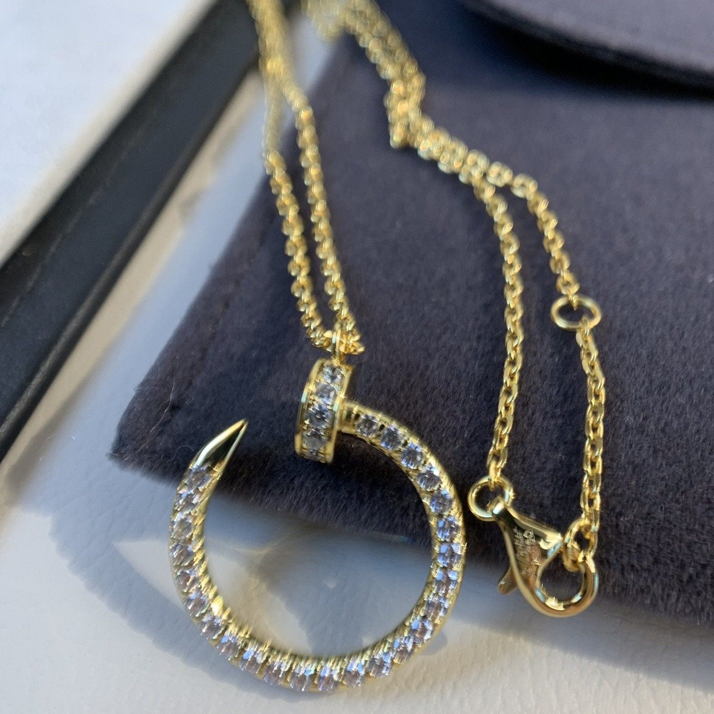 [OAK JURI]JUSTE NECKLACE GOLD DIAMONDS