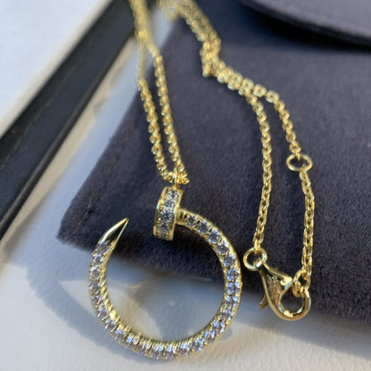 [OAK JURI]JUSTE NECKLACE GOLD DIAMONDS