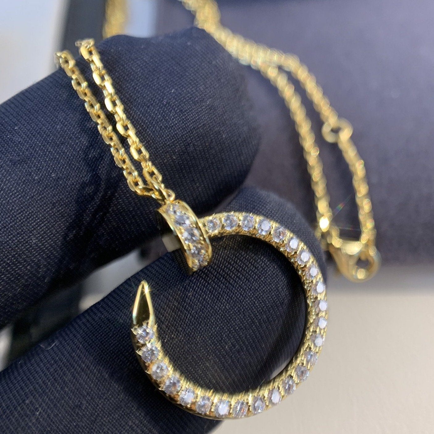 [OAK JURI]JUSTE NECKLACE GOLD DIAMONDS