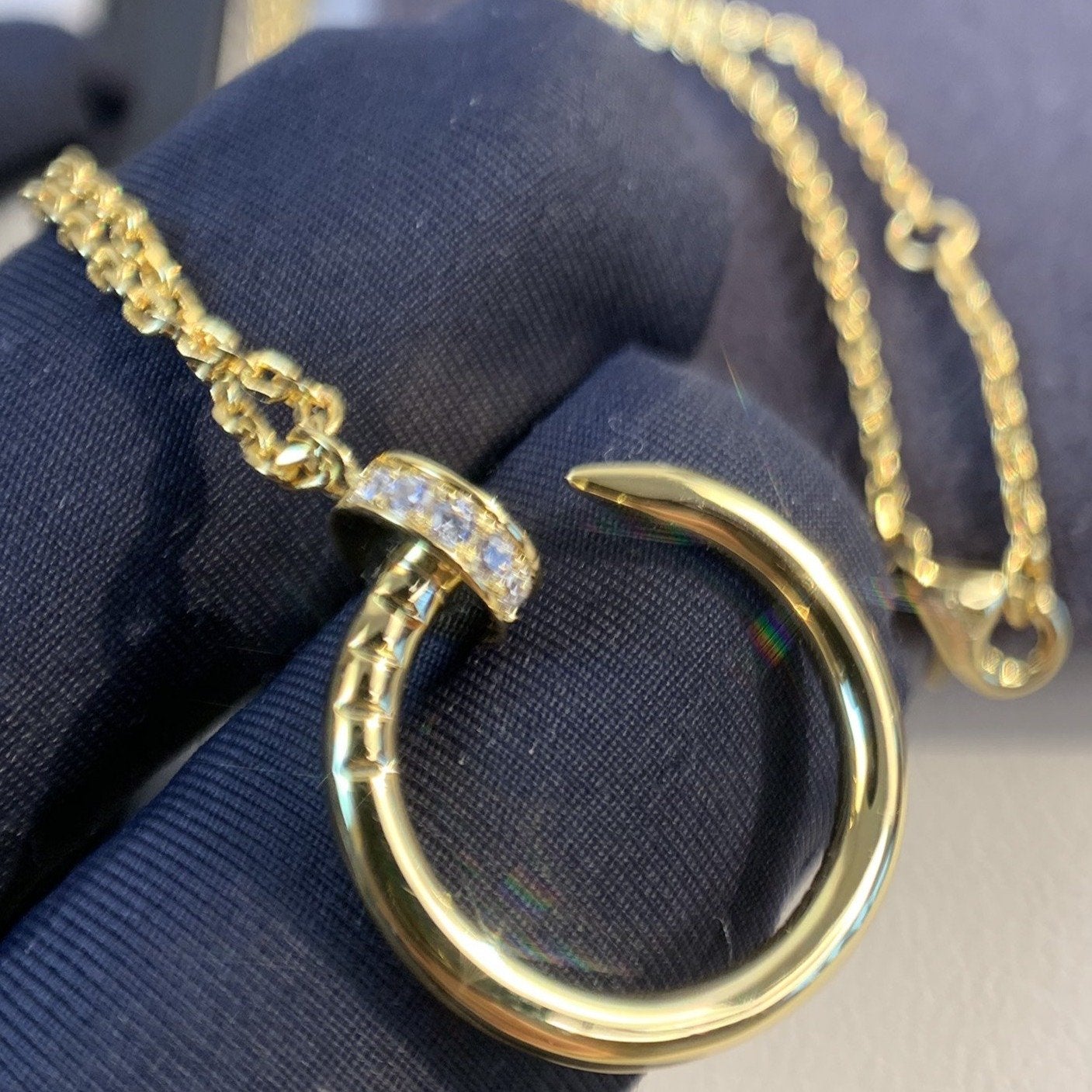 [OAK JURI]JUSTE NECKLACE GOLD DIAMONDS