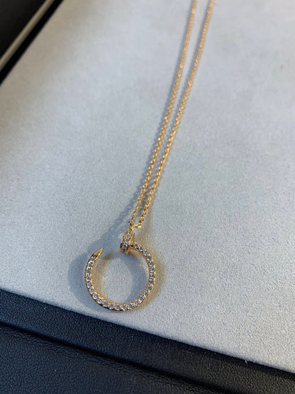 [OAK JURI]JUSTE NECKLACE PINK GOLD DIAMONDS