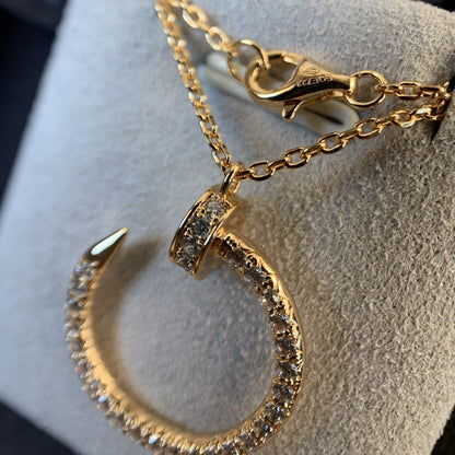 [OAK JURI]JUSTE NECKLACE PINK GOLD DIAMONDS