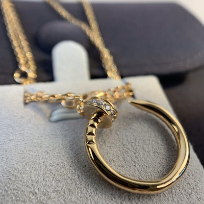 [OAK JURI]JUSTE NECKLACE PINK GOLD DIAMONDS