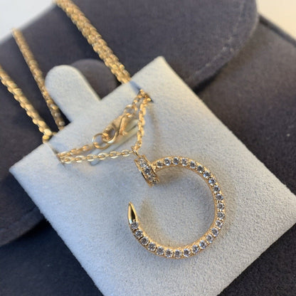 [OAK JURI]JUSTE NECKLACE PINK GOLD DIAMONDS