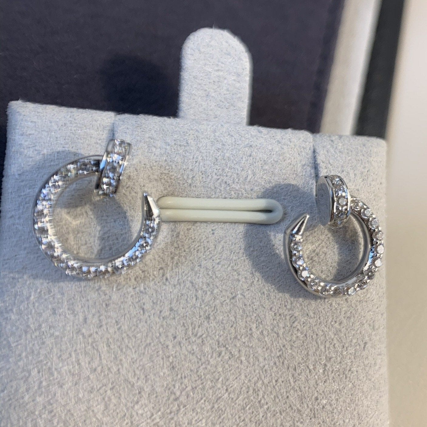 [OAK JURI]JUSTE EARRINGS SILVER DIAMONDS