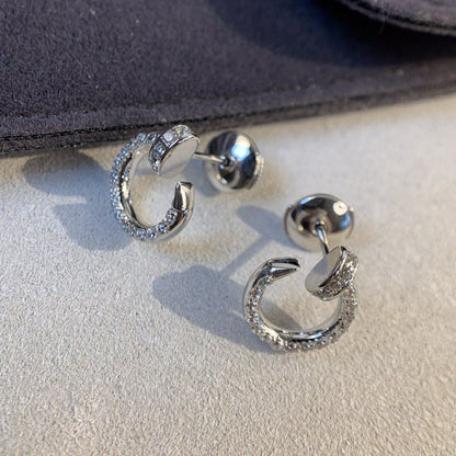 [OAK JURI]JUSTE EARRINGS SILVER DIAMONDS