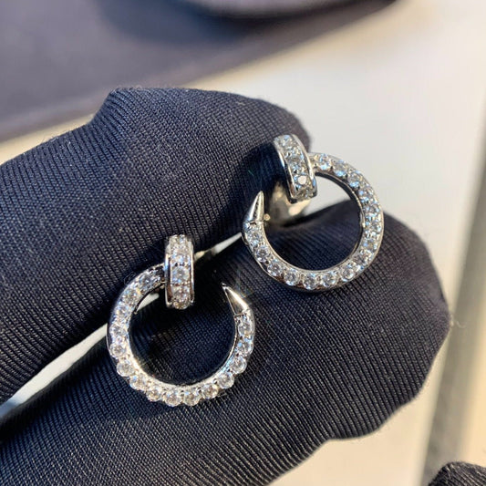 [OAK JURI]JUSTE EARRINGS SILVER DIAMONDS