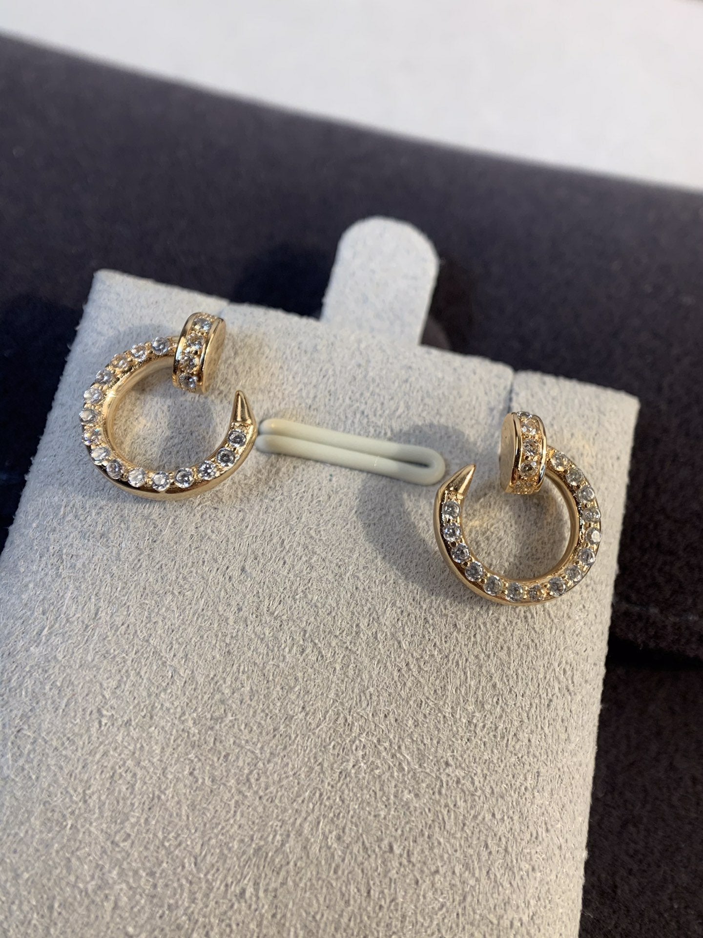 [OAK JURI]JUSTE EARRINGS GOLD DIAMONDS