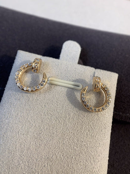[OAK JURI]JUSTE EARRINGS GOLD DIAMONDS