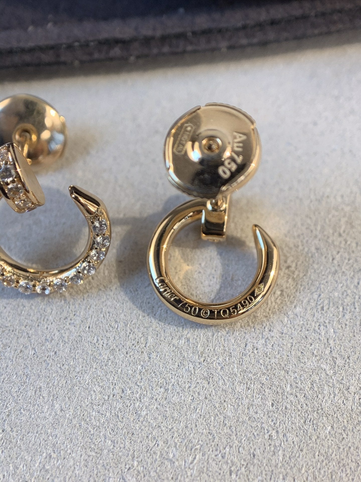 [OAK JURI]JUSTE EARRINGS GOLD DIAMONDS