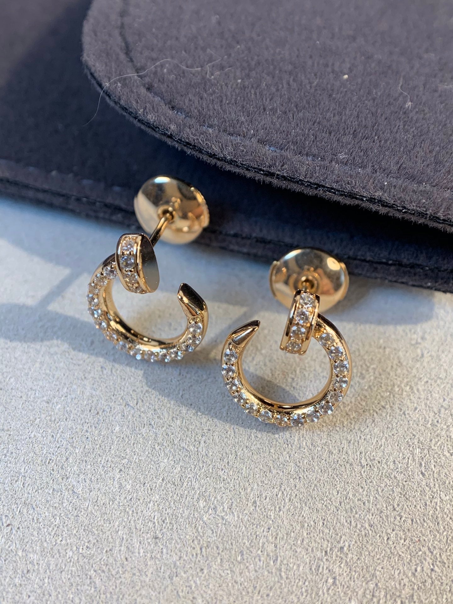 [OAK JURI]JUSTE EARRINGS GOLD DIAMONDS