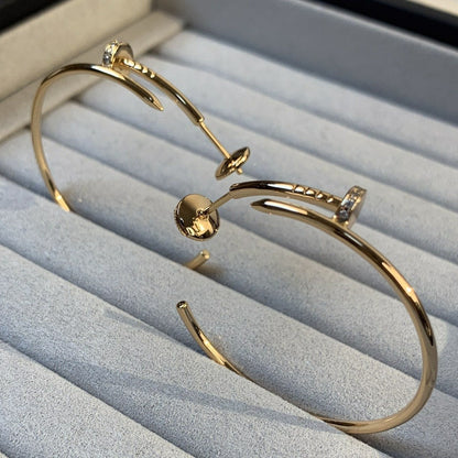 [OAK JURI]JUSTE EARRINGS GOLD DIAMONDS 1.8MM