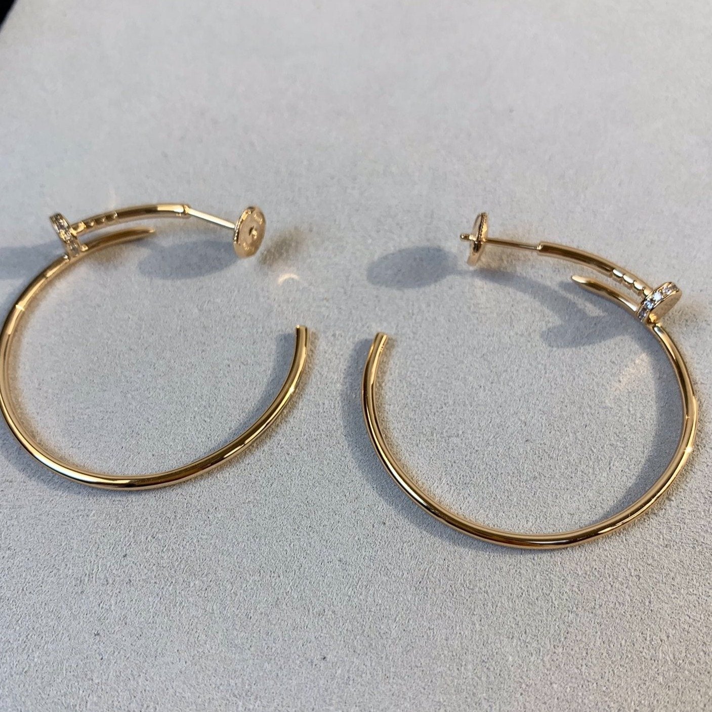 [OAK JURI]JUSTE EARRINGS GOLD DIAMONDS 1.8MM