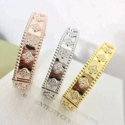 [OAK JURI]CLOVER BRACELET 8MM DIAMONDS