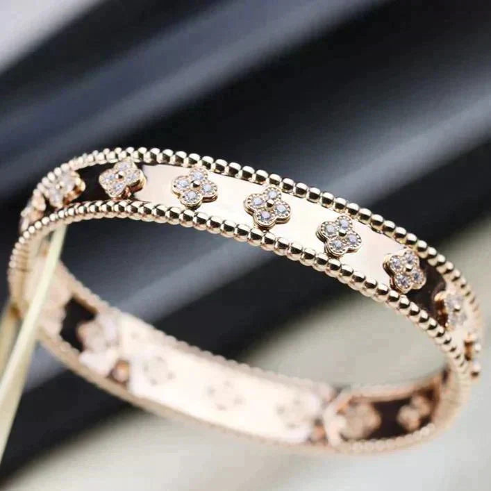 [OAK JURI]CLOVER BRACELET 8MM DIAMONDS