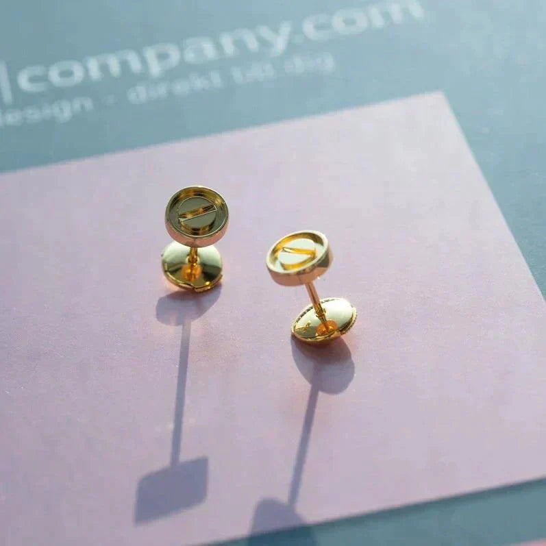 [OAK JURI]LOVE EARRINGS GOLD 10MM