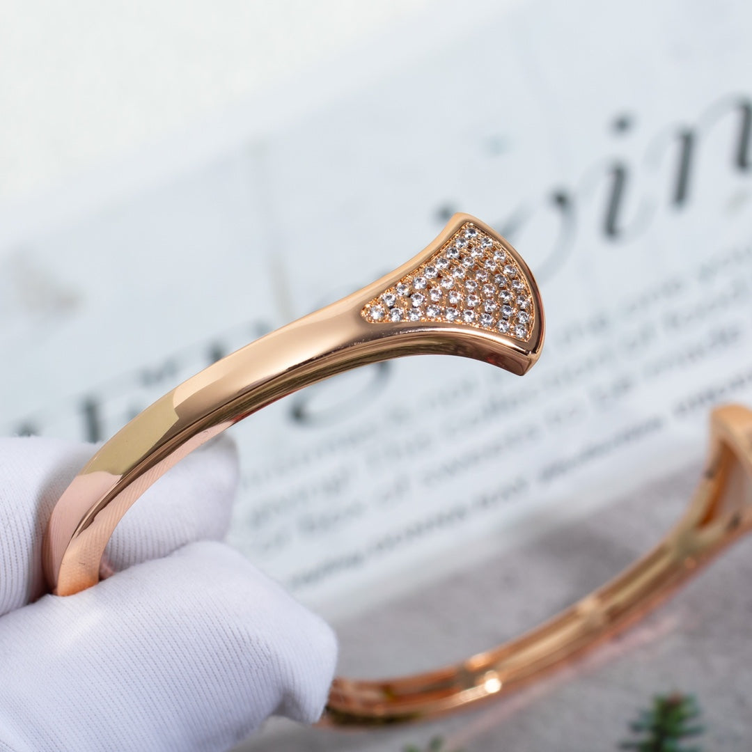 [OAK JURI]DREAM BRACELET OPEN PINK GOLD MOP DIAMOND