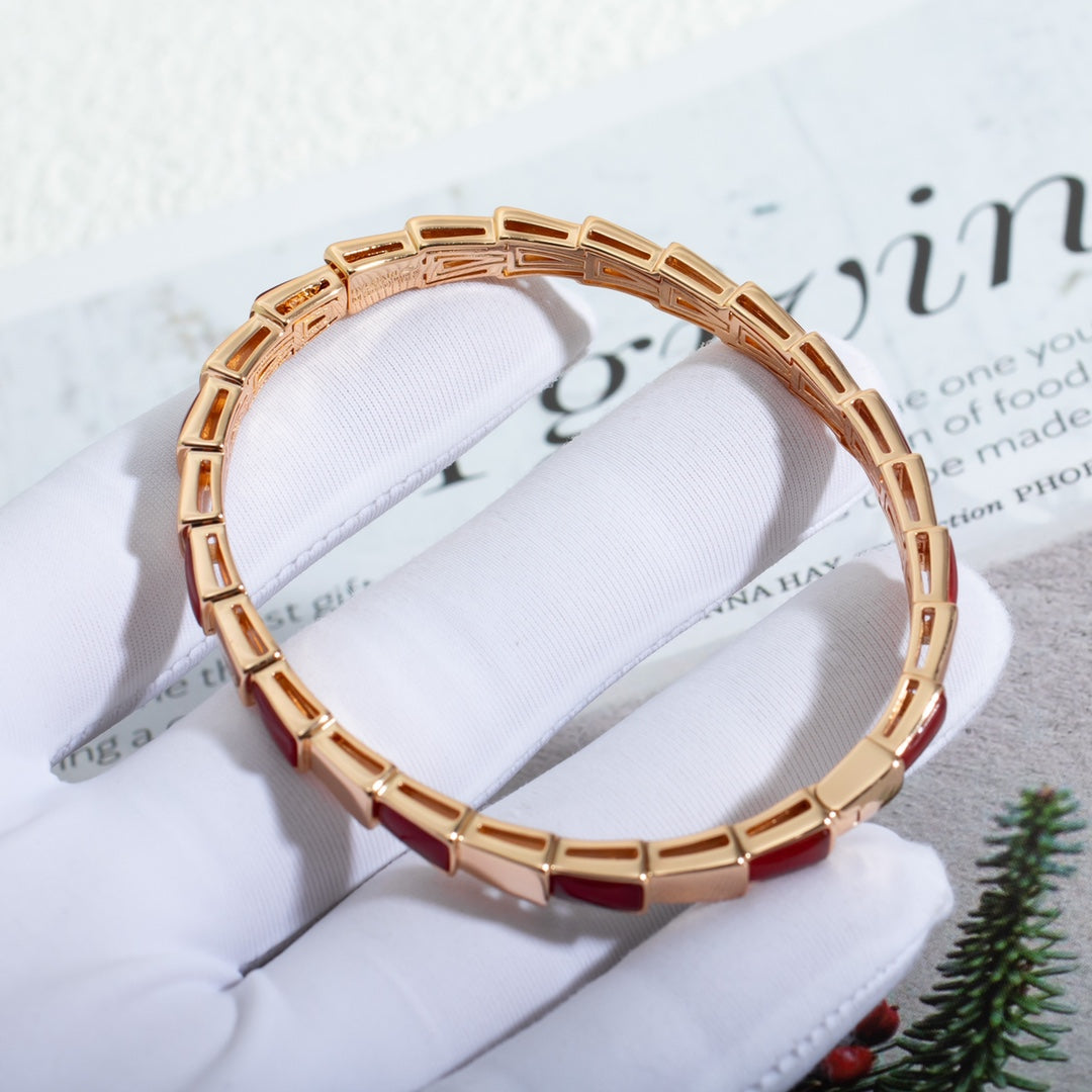 [OAK JURI]SERPENTI BRACELET PINK GOLD RUBELLITE