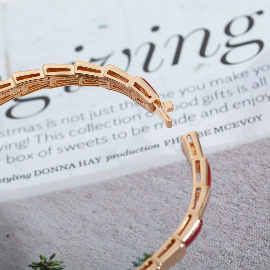 [OAK JURI]SERPENTI BRACELET PINK GOLD RUBELLITE