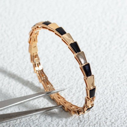 [OAK JURI]SERPENTI BRACELET PINK GOLD ONYX
