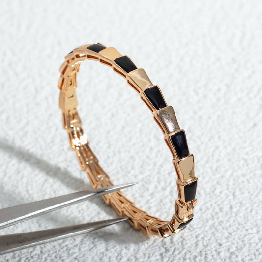 [OAK JURI]SERPENTI BRACELET PINK GOLD ONYX