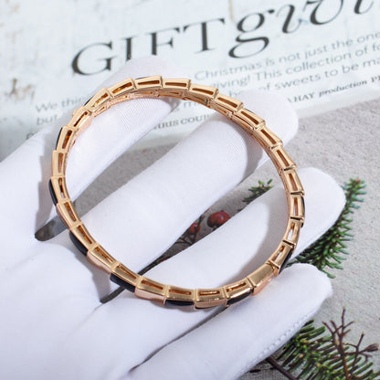 [OAK JURI]SERPENTI BRACELET PINK GOLD ONYX