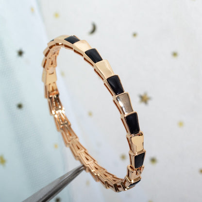 [OAK JURI]SERPENTI BRACELET PINK GOLD ONYX