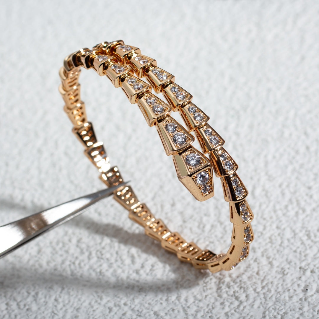 [OAK JURI]SERPENTI BRACELET 6.8MM PINK GOLD DIAMOND