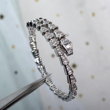 [OAK JURI]SERPENTI BRACELET 6MM SILVER DIAMOND