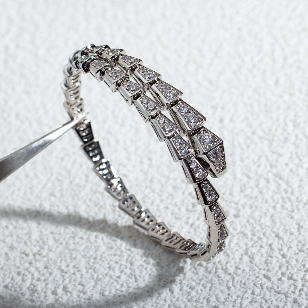 [OAK JURI]SERPENTI BRACELET 6MM SILVER DIAMOND