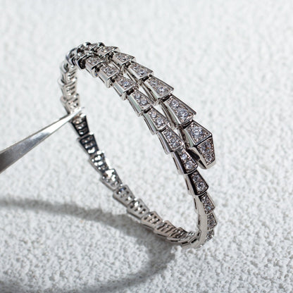 [OAK JURI]SERPENTI BRACELET 6MM SILVER DIAMOND