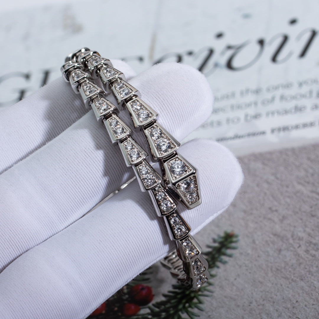 [OAK JURI]SERPENTI BRACELET 6MM SILVER DIAMOND