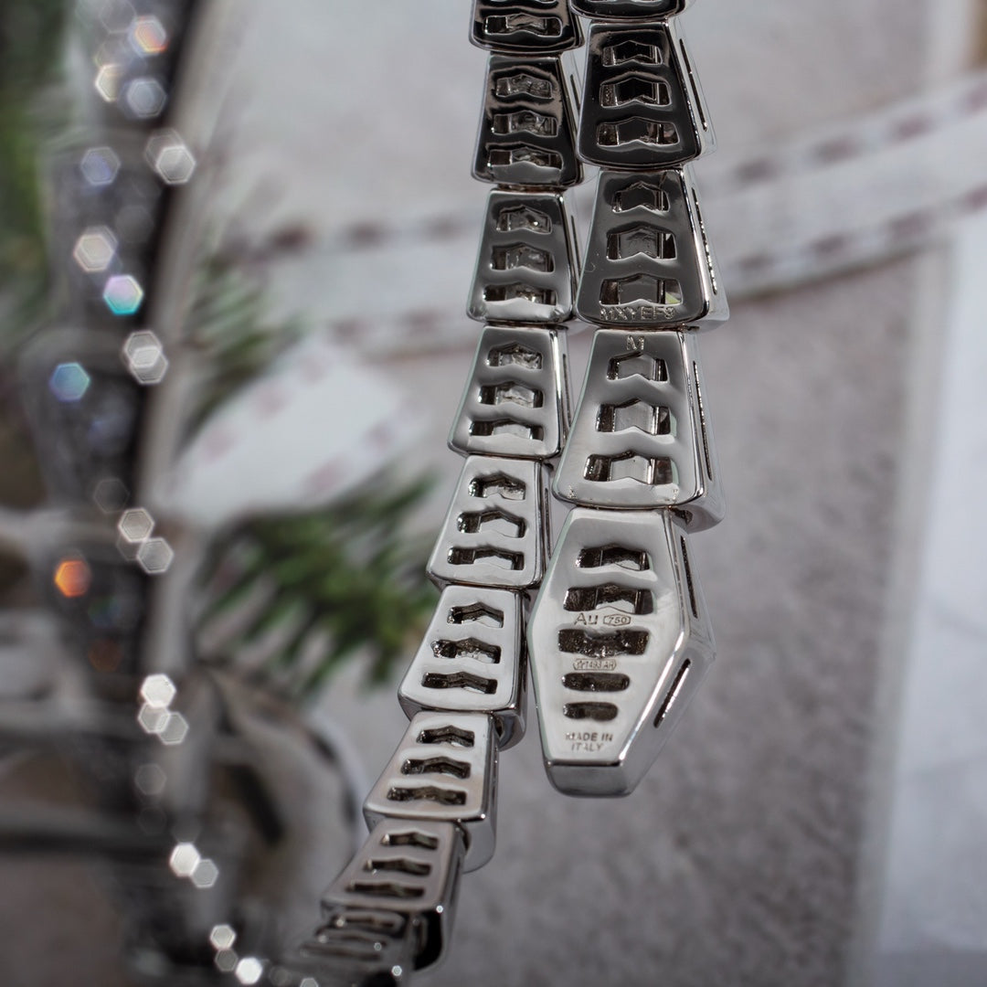 [OAK JURI]SERPENTI BRACELET 6MM SILVER DIAMOND