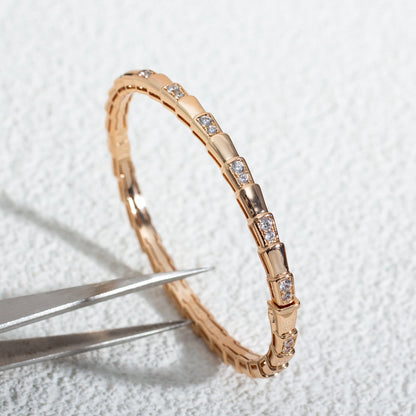 [OAK JURI]SERPENTI BRACELET PINK GOLD DIAMOND